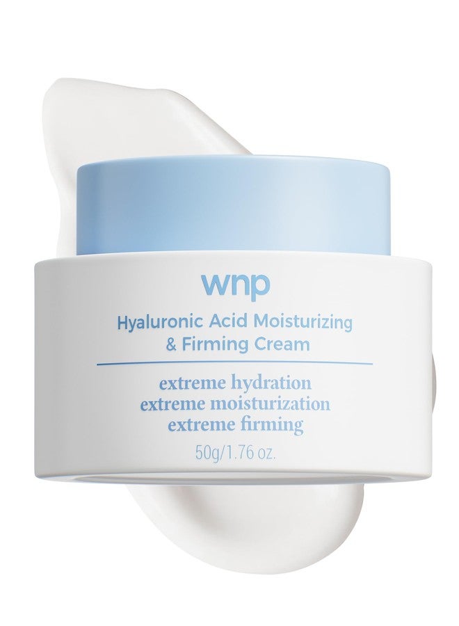 WNP Hyaluronic Acid Moisturizing & Firming Cream -4D Hyaluronic Acid, Aloe Vera,Peptides,Collagen,Ceramides Anti-Aging Face Moisturizer Vegan SkinCare for Fine Lines,Wrinkles Dry Sensitive Skin - Image 1